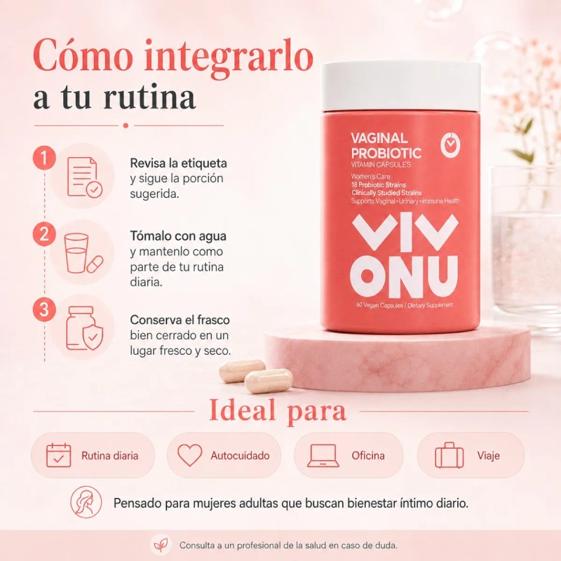 Probióticos Femeninos Vitaminas Nutrición Antioxidante