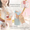 Kalevel Cosmetic Brush Holder Organizer Dustproof Container Makeup Color Removal