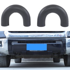 Front Bumper Tow Hook Covers Compatible with Toyota Tundra 2014-2021, Trailer Hitch Receiver Cover Towing Hitch Rubber Sleeve Protector Cover Exterior Accessories (Black)