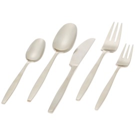 Dansk Variation V - Servicio de mesa de 5 piezas, Juego de cubertería de 5 piezas, Plateado, 5 piezas, 1