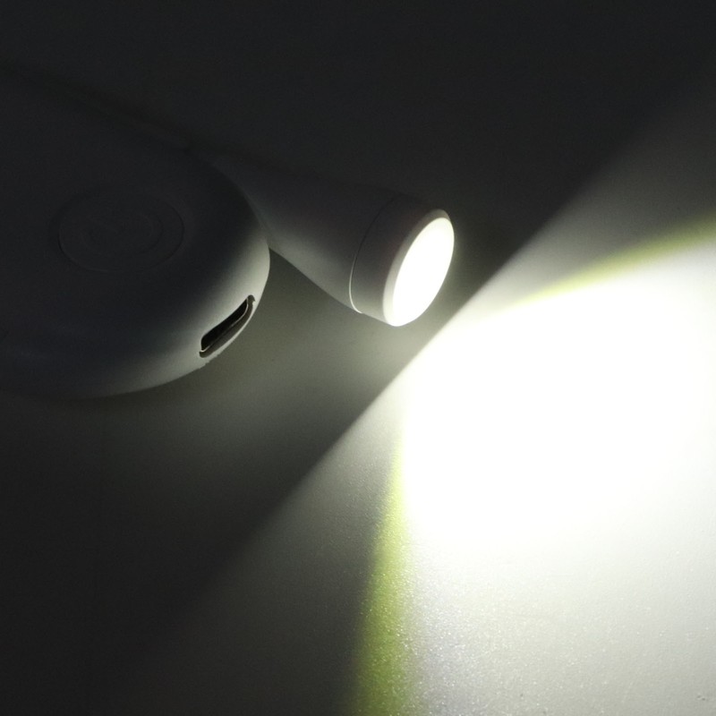 Mini Clip On Lamp USB Rechargeable 3 Lighting Modes Reading