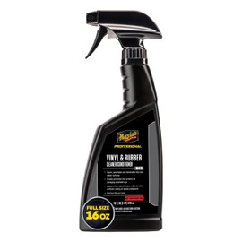 Meguiar's Professional Vinyl and Rubber Cleaner Conditioner M4016 - Pro-Grade for Interior and Exterior, Screens out UV Rays while Leaving Behind a Natural Sheen, 16 Oz