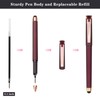 Linbsunne Black Gel Pens 0.7mm Medium Point Pen Office Pens