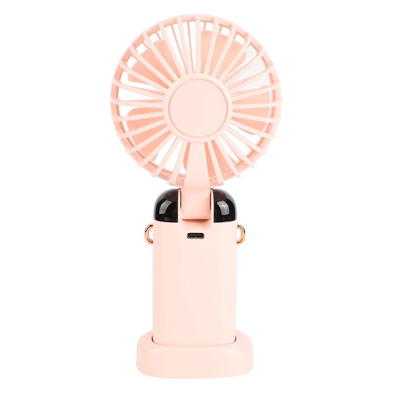 Mini Handheld Fan ABS Portable Digital Display USB Charging Foldable