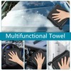 Pack of 3 Microfibre Car Cloths, 60 x 40 cm,Large