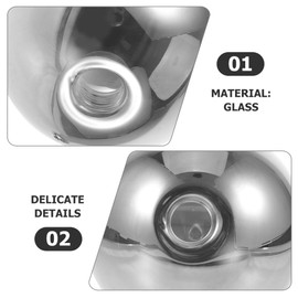 Veemoon Light Glass Globe Shade Smoky Black Glass Lamp Shade Chandelier Lampshade Replacement Decorative Ball Lamp Covers for G9 Light Fixture Wall Sconces Pendant Lighting