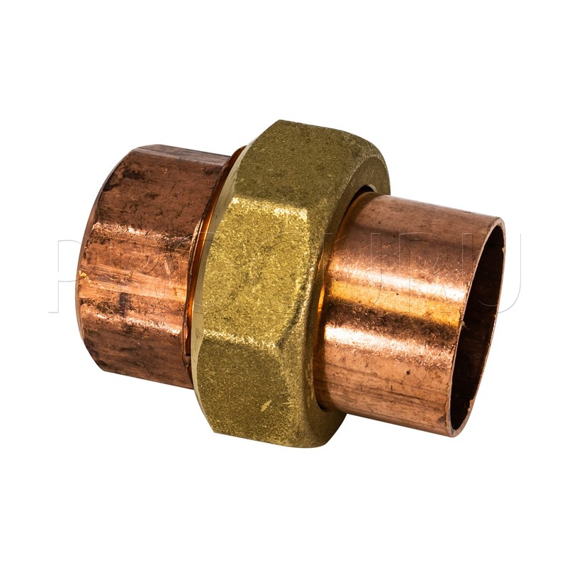 PROCURU 2-Pack 3/4-Inch Copper Union CxC Sweat Connection, Made in
