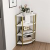 VERYKE 4 Tier Corner Shelf,Tall Corner Shelf Stand with Study