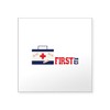 CafePress First AID Sticker Square Bumper Sticker Car Decal