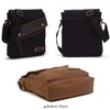 Small Messenger Bag Unisex Vintage Canvas Shoulder Bag Casual Travel