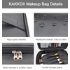 KAKKOII Bolsa de maquillaje de viaje, Negro -, Moda