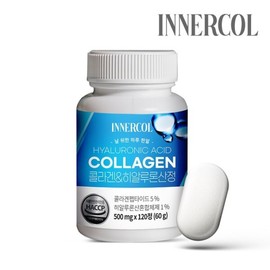 Innercall 콜라겐 히알루론산정 1통120정 4개월분 Collagen Hyaluronic Acid Supplement 120 Tablets 4-Month Supply