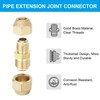 PATIKIL Copper Fitting 9.52mm to 12.7mm Pipe Coupler Reducer Adapter