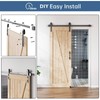 EaseLife 5FT Sliding Barn Door Hardware Track Kit & Handle,Big
