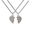 Pack of 2 BFF Women's Girls Necklace Women's Heart Friendship
