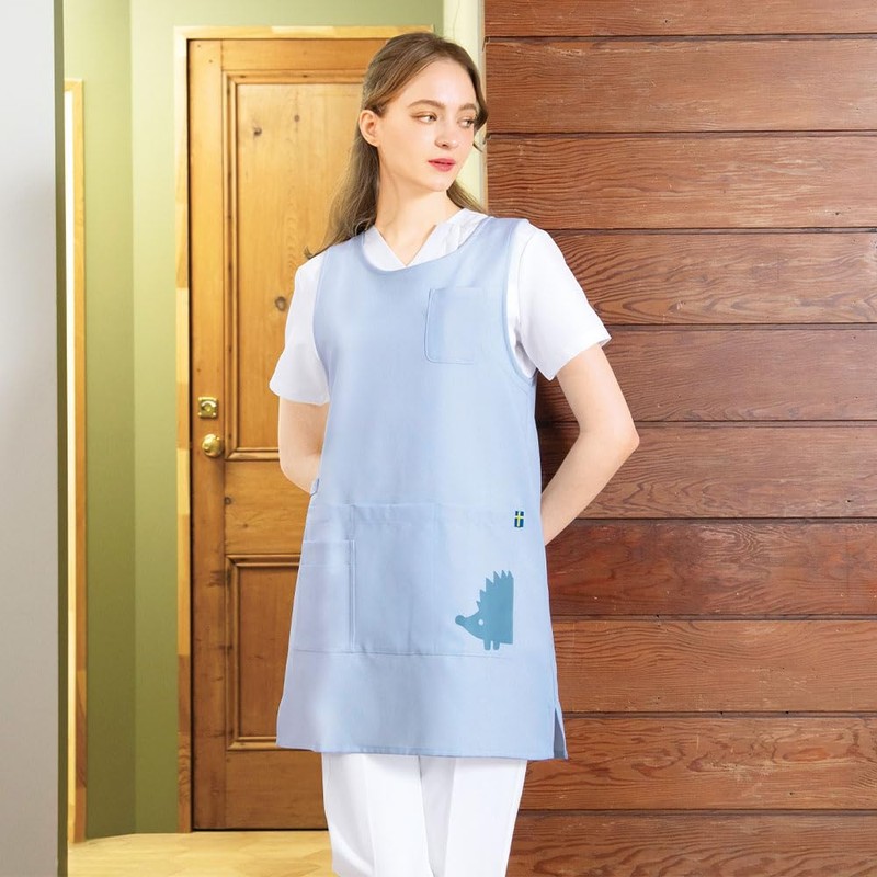 Nursley 9860104A Scandinavian Forest Tunic Apron, Nursing, Nursing, Dental, Women's,