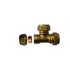 WRAS 15mm Compression Tee - Durable Brass Compression Tee Pipe
