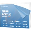 CALPALMY CALPALMY (2-Pack) 8 x 12 Clear Acrylic Sheet Plexiglass