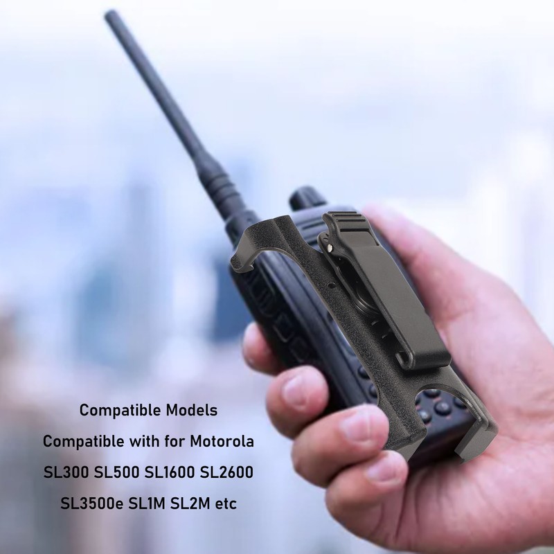 Walkie Talkie Carry Holder 90 Degree Rotating Back Clip Holder