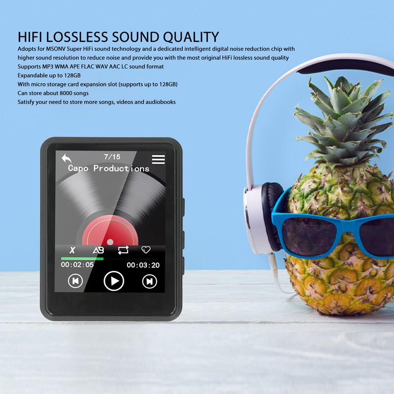 MP3 MP4 Player 2.4 Inch Full Touch Screen HiFi Stereo