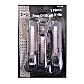 Snap-off Blade Utility / Box Cutter Knives - 3 pc.
