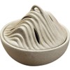HIGHAWK Incense Burner, Pottery, Buddhist Tools, Swirl, Incense Cone Shape,