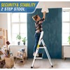 2 Step Stool, Folding Step Stool - Capacity with Wide