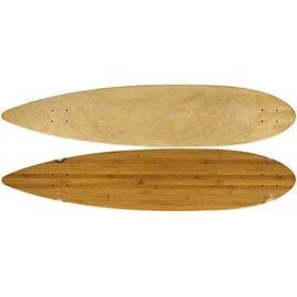 TGM Skateboards Moose Longboard 9" x 43" Pintail Deck Bamboo
