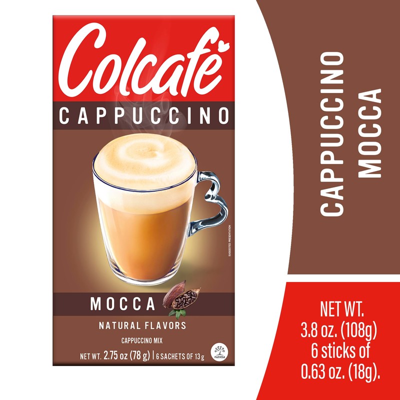 Colcafe Instant Mocca Cappuccino, 6 sticks per pack, Pack of