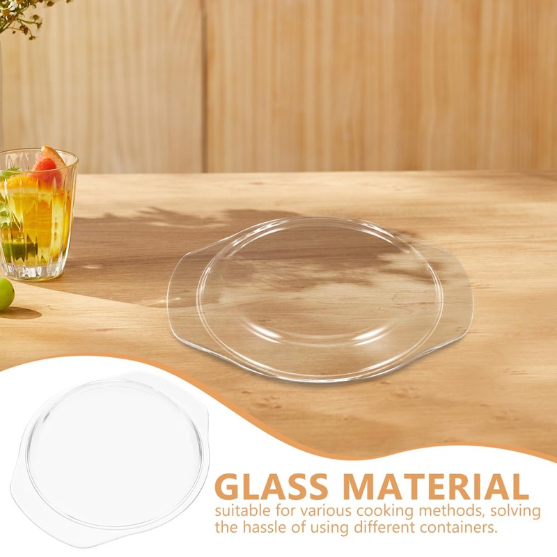 KICHOUSE Glass Microwave Cover Anti Splash Lid for Microwave Oven