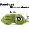 3D Frog Sleep Mask, Frog Eye Mask for Sleeping Adjustable