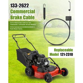 Dunyhludx 133-2622 Brake Cable Fit for Toro/Exmark 30" Lawn Mowers, Fit for Exmark ECKA30/ ECS180CKA30000 S Push Mower Series Replace 133-2622 121-2310