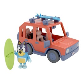 Bluey, 4WD Family Vehicle, with 1 Figure and 2 Surfboards | Customizable Car - Adventure Time | for Ages 3+, Multicolor, 13018