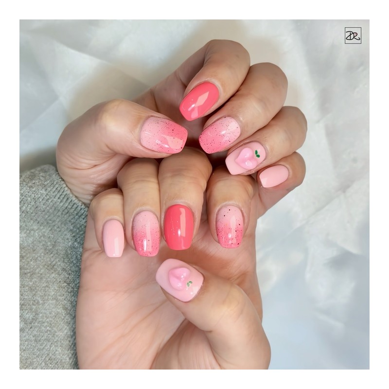 Dara Beauty 2024 April Art of the MonthPeach Matte Nail❣