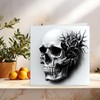 Skull Birthday Card - Gothic Rock Emo Biker Alternative Birthday