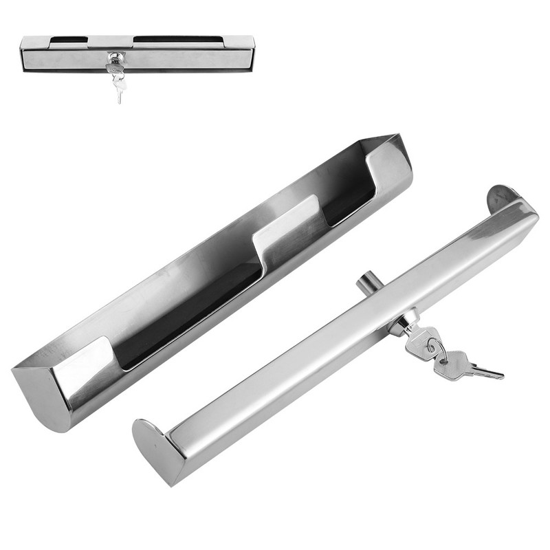 Marine Outboard Motor Engine Lock with 2 Keys Hi‑Security Stainless