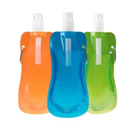 Collapsible Adventure Water Bottle - BPA Free - 3 Pack