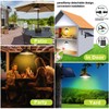 intelamp Solar Pendant Lights Indoor Outdoor, 4000mAh Gazebo Shed Chandeliers
