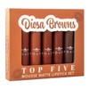 CAJA DE 5 LABIALES TOP FIVE ITALIA DELUXE (CHOLA BROWNS)