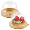 TOFLEN 100Pcs Mini Cake Containers with Clear Dome Lids for