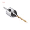 Countersink Drill Set, Woodworking Countersunk Drill Bit Titanium Coated HSS