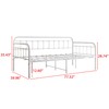 JURMERRY Metal Daybed Frame Twin Size with Steel Slats Platform