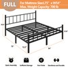 zizin Full Size Metal Bed Frame with Headboard & Footboard