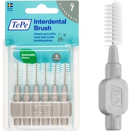 Cepillo Interdental Tepe (1.3mm) #1 Gris - 6 Piezas Limpieza interdental Blister con 6 piezas.