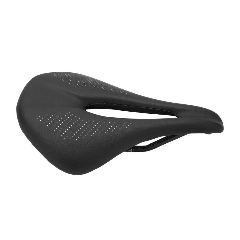 155mm Widen Carbon Fiber Leather Bicycle Saddle Cushion Hollow Cycling