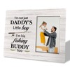 To Dad Photo Frame - I'm His Fishing Buddy, Wooden