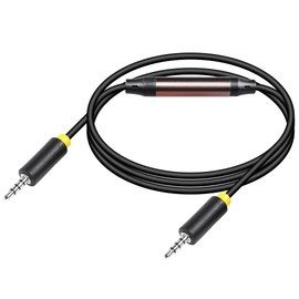 CERRXIAN 3.5mm Recording Cable, 3.5mm TRRS Male to Male Two-Way Audio Recording Cable, Audio Recording Cable Non-Audio Transmission Cable-3.2FT
