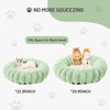 BUMUBI Fluffy Round Washable Flower Cat Couch Bed Cozy Donut