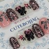 Indie Zebra Handmade Nail Tips - Almond S / 인디