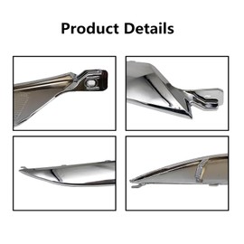 NLQR Extended Right Front Grille Trim Chrome Compatible with Honda HRV HR-V EX-L EX LX 2019 2020 2021 Front Hood Grille Headlight Trim Molding Replace 71163-T7A-J01 71163T7AJ01